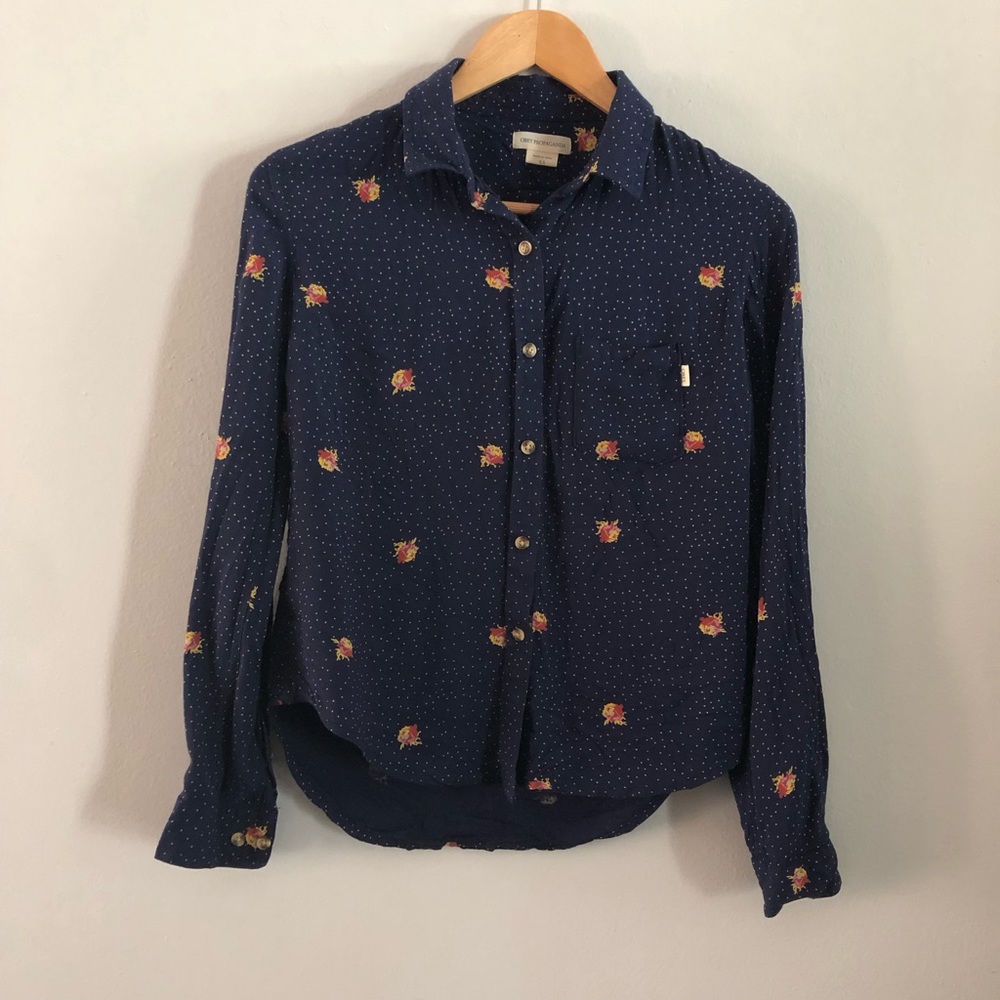 Obey Floral Button Down Shirt
